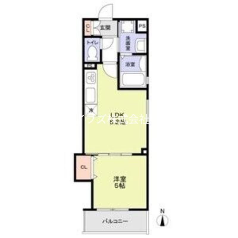 フォレストクリエオーレ城垣町壱番館(1LDK/2階)の間取り写真