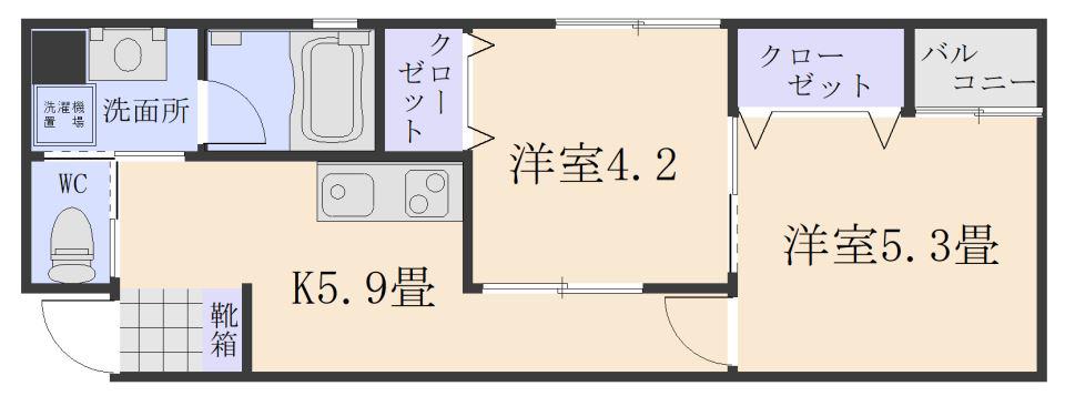 NT52(2K/2階)の間取り写真