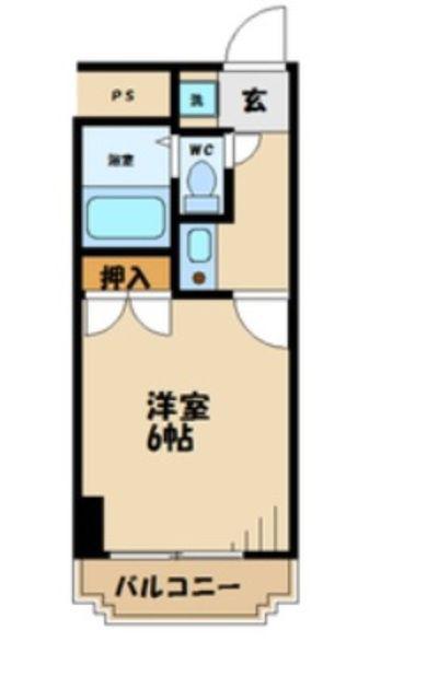 ダイホープラザ調布(1K/3階)の間取り写真