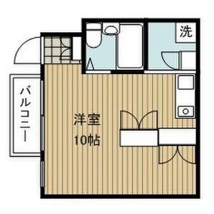 アトリウム前田(ワンルーム/4階)の間取り写真