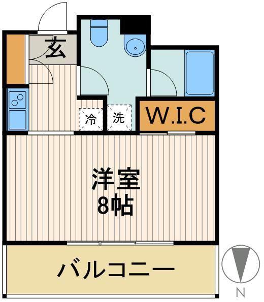 パークアクシス錦糸町(1K/5階)の間取り写真