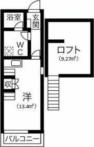 リーフ笠寺(1K/2階)の間取り写真