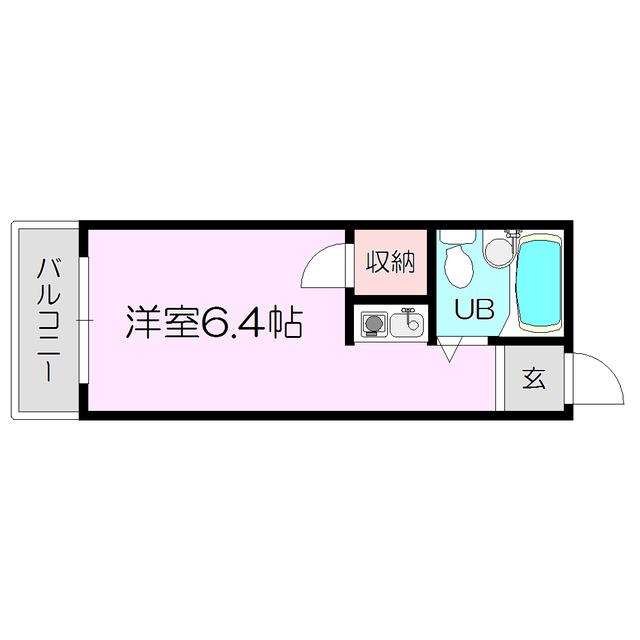 シティハイツ淡路(ワンルーム/4階)の間取り写真