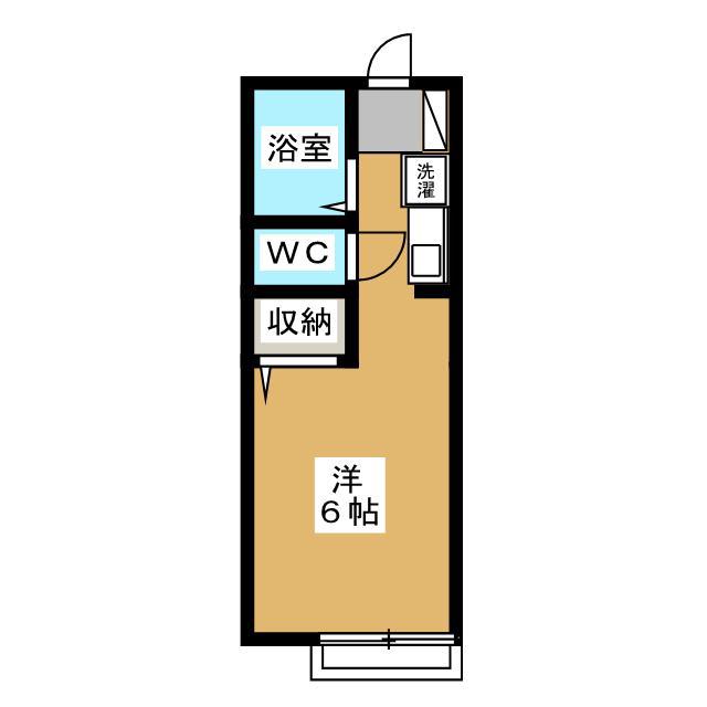 カーサ吉野II(ワンルーム/1階)の間取り写真