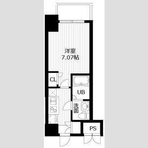 アリビオ江坂垂水町(1K/3階)の間取り写真