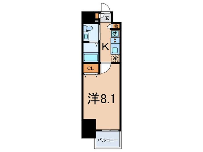 LIGHTHOUSE大塚(1K/8階)の間取り写真