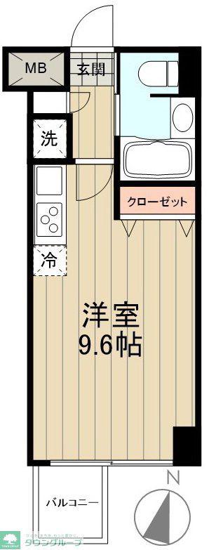 ラグジュアリーアパートメント森下(ワンルーム/4階)の間取り写真