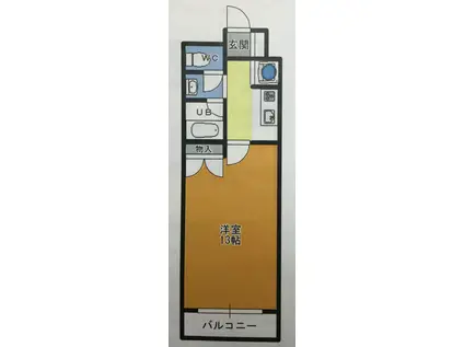 グランドパレスNS5(1K/3階)の間取り写真