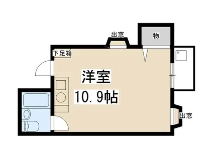 COZYPALACEキムラ(1K/2階)の間取り写真