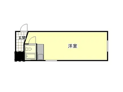 コーポシオン(ワンルーム/4階)の間取り写真