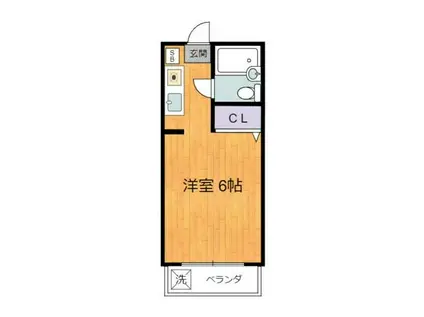 第13安藤マンション(1K/4階)の間取り写真