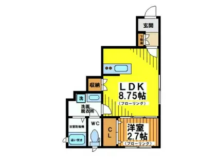 SEIKA(1LDK/1階)の間取り写真