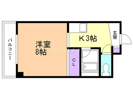 KANNO高松マンション(1K/5階)の間取り写真