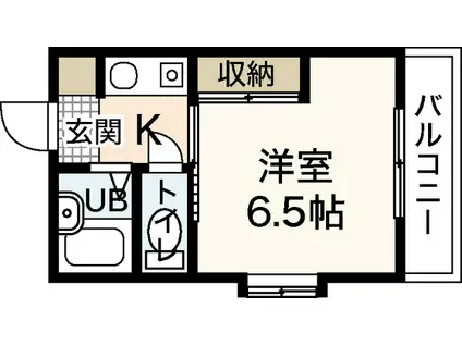 舟入幸町ビル(1K/3階)の間取り写真