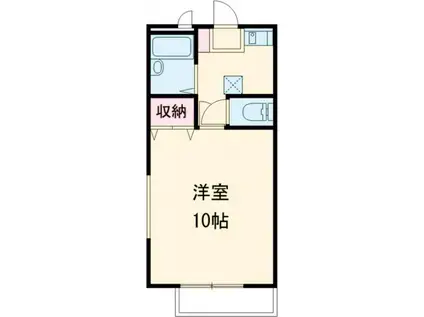 トミーハイツアルカディア(1DK/2階)の間取り写真