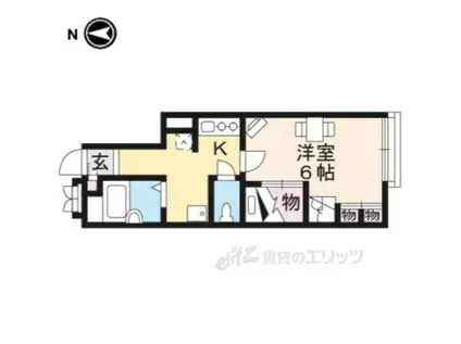 レオパレスプラティニ(1K/2階)の間取り写真