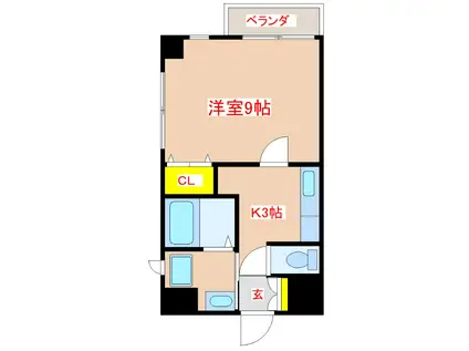 ROYAL CENTURY(1K/3階)の間取り写真