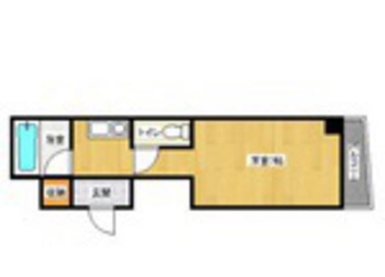 リボン金屋町(ワンルーム/2階)の間取り写真