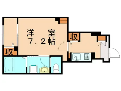 WISTERIA VII(1K/1階)の間取り写真