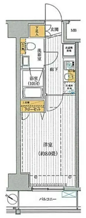 プレール・ドゥーク有明 8階階 間取り