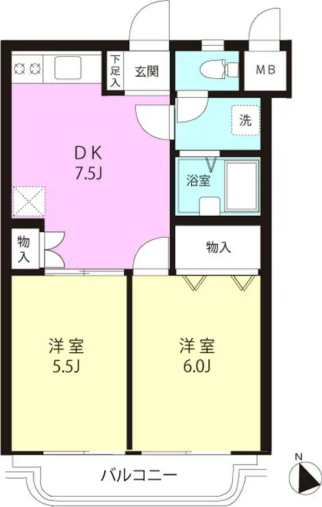 ブリンク山田 4階階 間取り