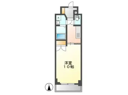 プレディアスタイル白川公園(1K/4階)の間取り写真