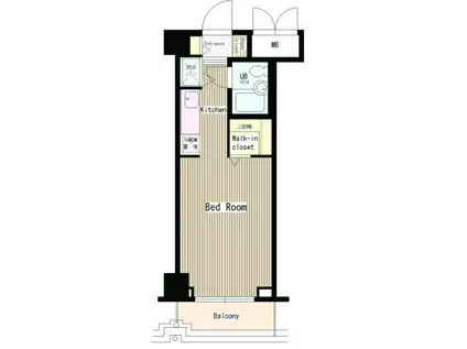 松本ビル(ワンルーム/6階)の間取り写真