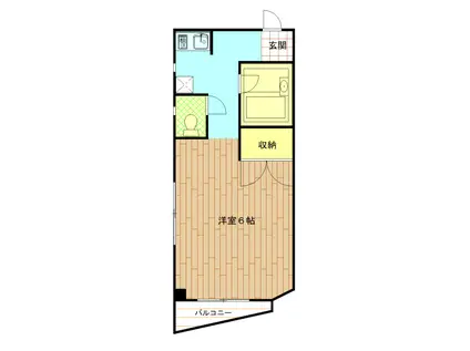 石黒ビル(ワンルーム/4階)の間取り写真