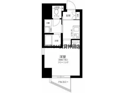 アイフェリーク神田(1K/5階)の間取り写真