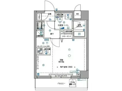 SYFORME KEIKYU-KAMATA(ワンルーム/2階)の間取り写真