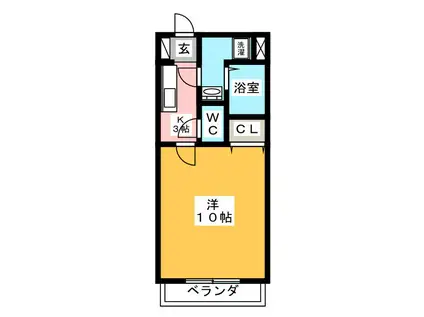 ユートピア マツバラ(1K/1階)の間取り写真