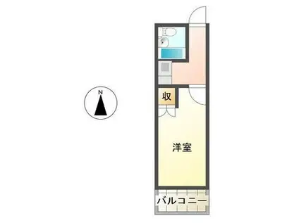 ピコハウスカナオ(1K/1階)の間取り写真