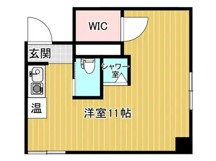 ゆうマンション明石(ワンルーム/2階)の間取り写真