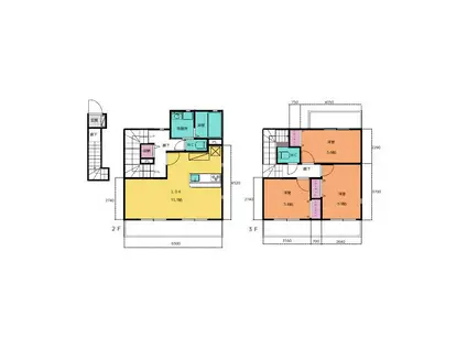 エクシードK(3LDK/2階)の間取り写真