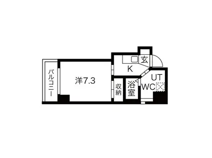 WOGUE OHTEMON(1K/5階)の間取り写真