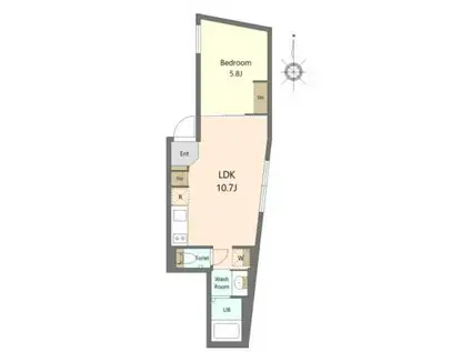 SPコート目白(1LDK/3階)の間取り写真