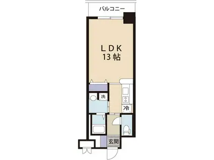 ROYAL ITAYA(1K/3階)の間取り写真