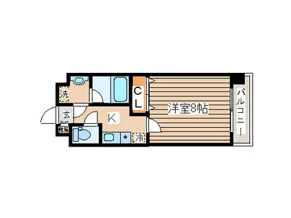 ヴィンテージ北山(1K/2階)の間取り写真
