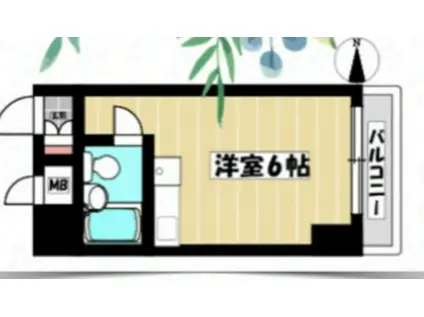 センチュリー芝久保(ワンルーム/5階)の間取り写真