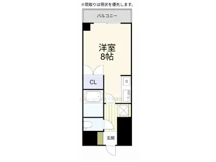 アクセス北方(ワンルーム/9階)の間取り写真