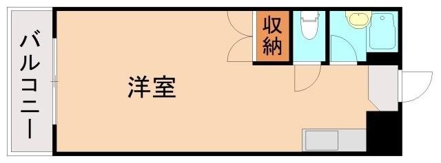 金隈アネックス(ワンルーム/3階)の間取り写真
