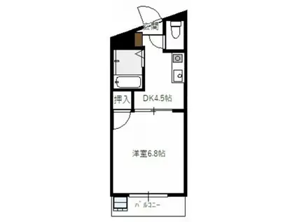 C&C MIYAKE(1DK/3階)の間取り写真