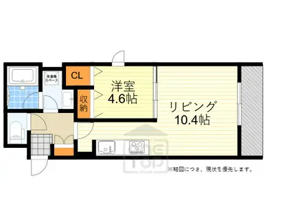 シャーメゾン WELINA(1LDK/2階)の間取り写真