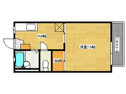 セフィラ青崎(1K/2階)の間取り写真