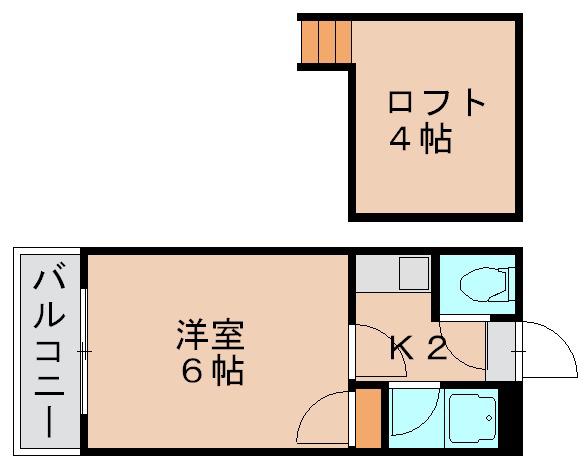 バリュー箱崎(1K/3階)の間取り写真