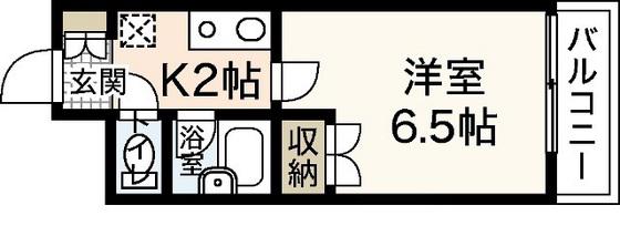 エクセレント楠木(1K/7階)の間取り写真