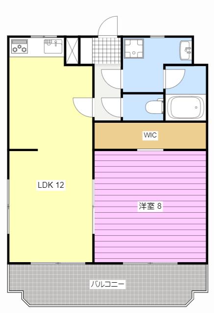 RAFFINE泉(1LDK/1階)の間取り写真