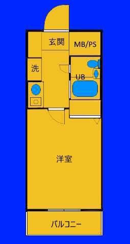 日神パレステージ横浜南(1K/3階)の間取り写真