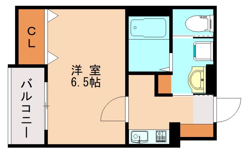ROBOT HOME井尻III(1K/3階)の間取り写真