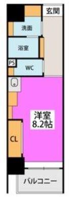 21テクノロジー(ワンルーム/5階)の間取り写真
